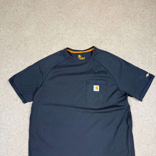 Carhartt T Shirt Large Navy Colourway Pocket Logo Raglan Short Sleeve