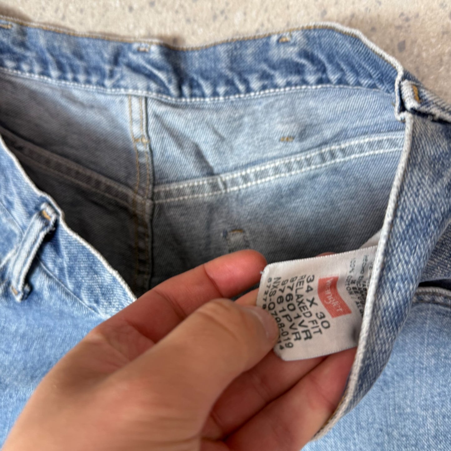 Wrangler Jorts 34” Blue Colourway Denim