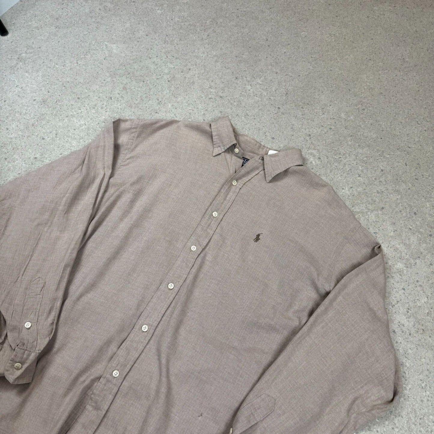 Ralph Lauren Shirt Large Light Brown Colourway