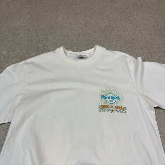 Hard Rock Cafe T Shirt Medium White Melon Shark El Sheikh