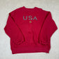 Nike USA Sweater Large Red Silver Tag Small Swoosh