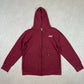 Dickies Zip Up Hoodie Medium Burgundy