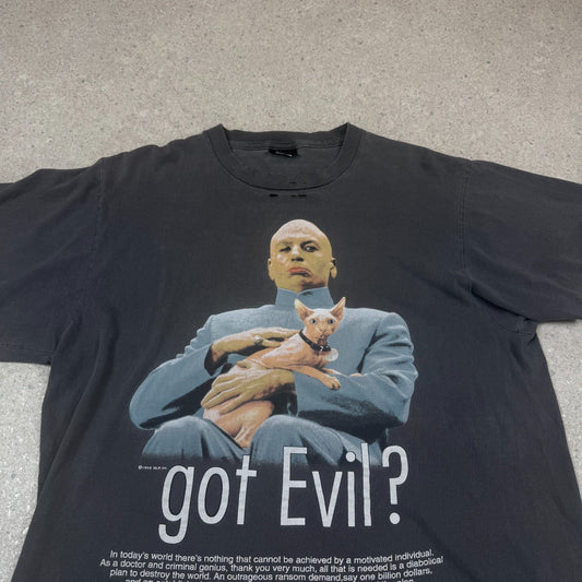 Dr Evil Austin Powers Vintage T Shirt XL 1999 Very Rare Vintage Made in USA