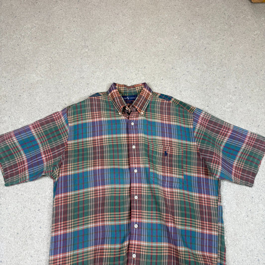 Ralph Lauren Short Sleeve Shirt M/L Blake Cotton Embroidered Logo Button Down