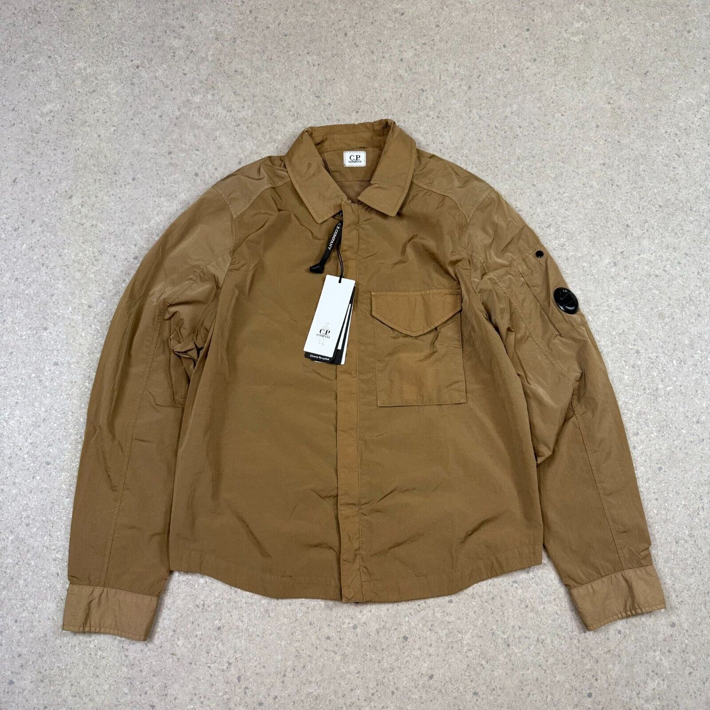 CP Company Chrome R Overshirt Small Lead Grey