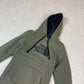 North Face Hoodie XS Khaki Colourway  Embroidered Logo Hooded Pocket