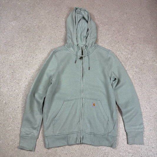 Carhartt Hoodie Mint Green Small Hooded Full Zip Pocket