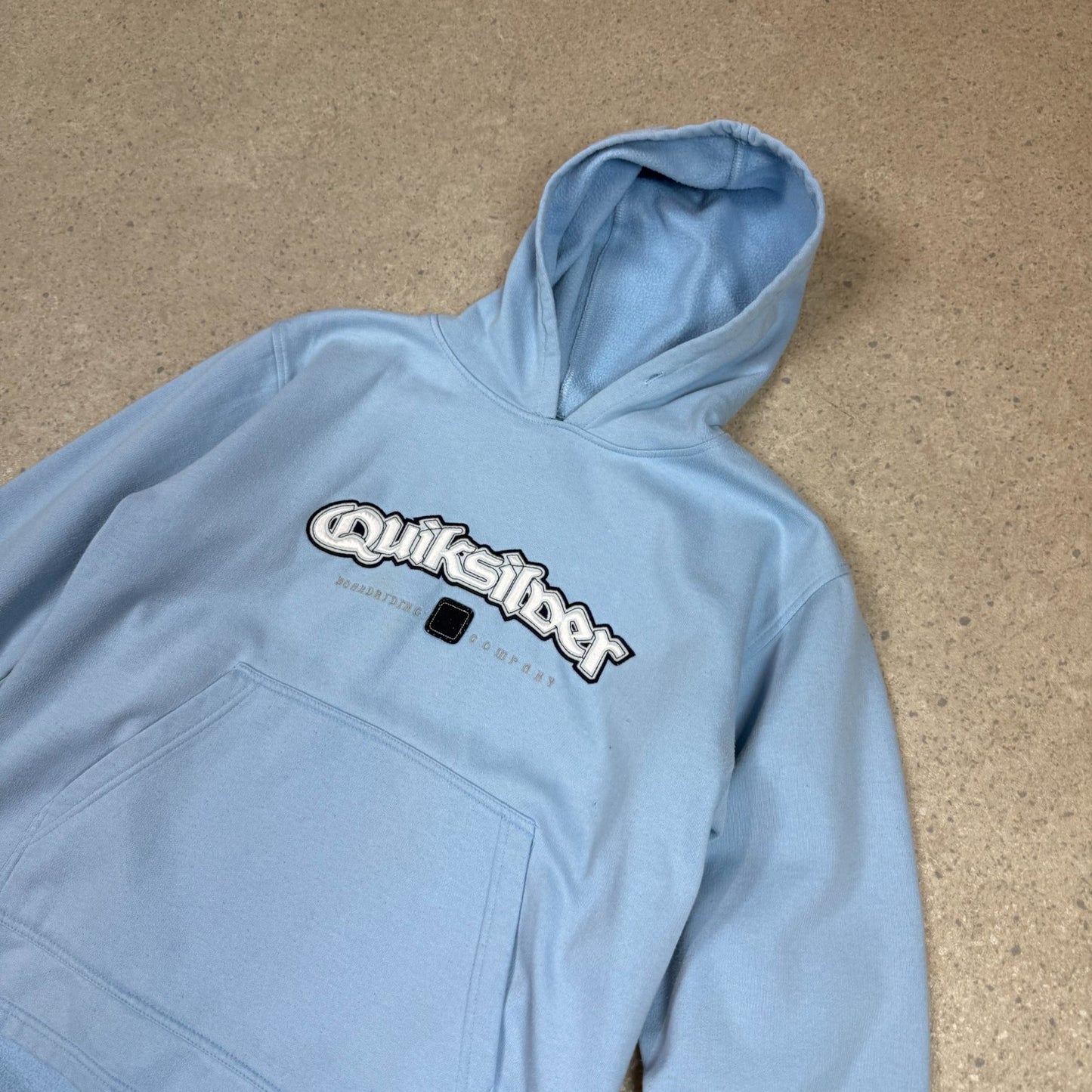 Quiksilver Hoodie Small Baby Blue Colourway  Embroidered Logo Hooded