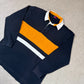 Kappa Rugby Shirt XL / XXL Navy Yellow Long Sleeve