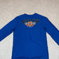 Harley Davidson Large Blue Colours Asheboro NC Long Sleeve