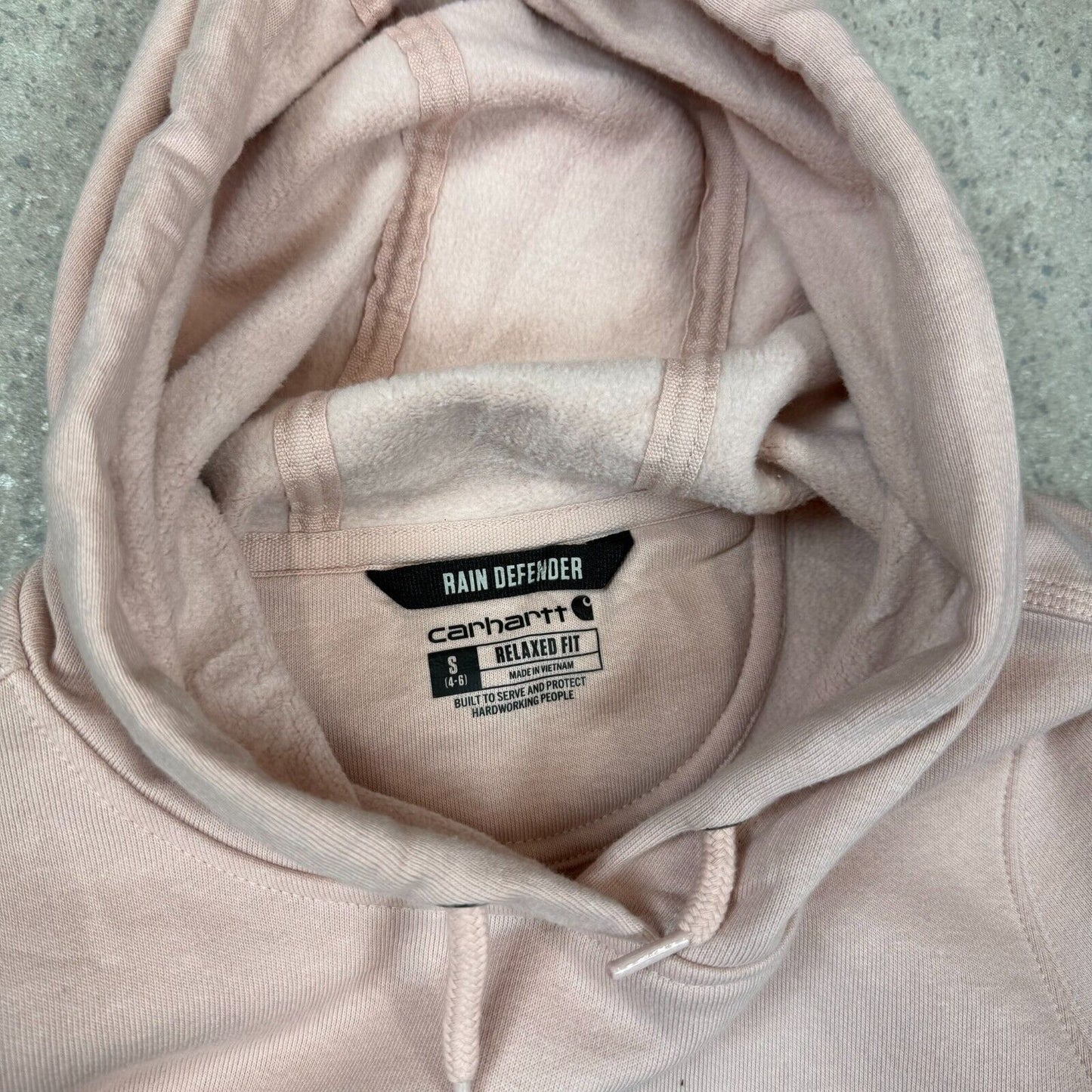 Carhartt Hoodie Small Rain Defender Pink