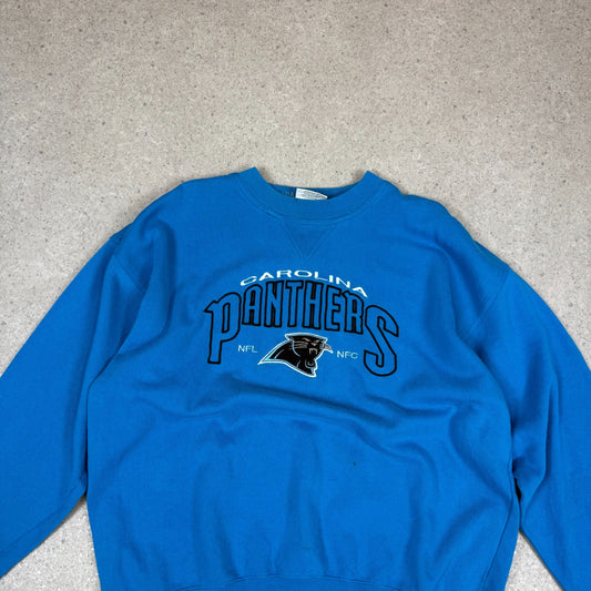 Lee Sport XL Blue Vintage Jumper Heavyweight Fully Embroidered
