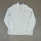 Ralph Lauren 1/4 Zip XXL White Colourway Embroidered Logo Long Sleeve