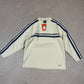 Nike sweatshirt Small  Cream / Grey Silver Tag Embroidered Swoosh Vintage