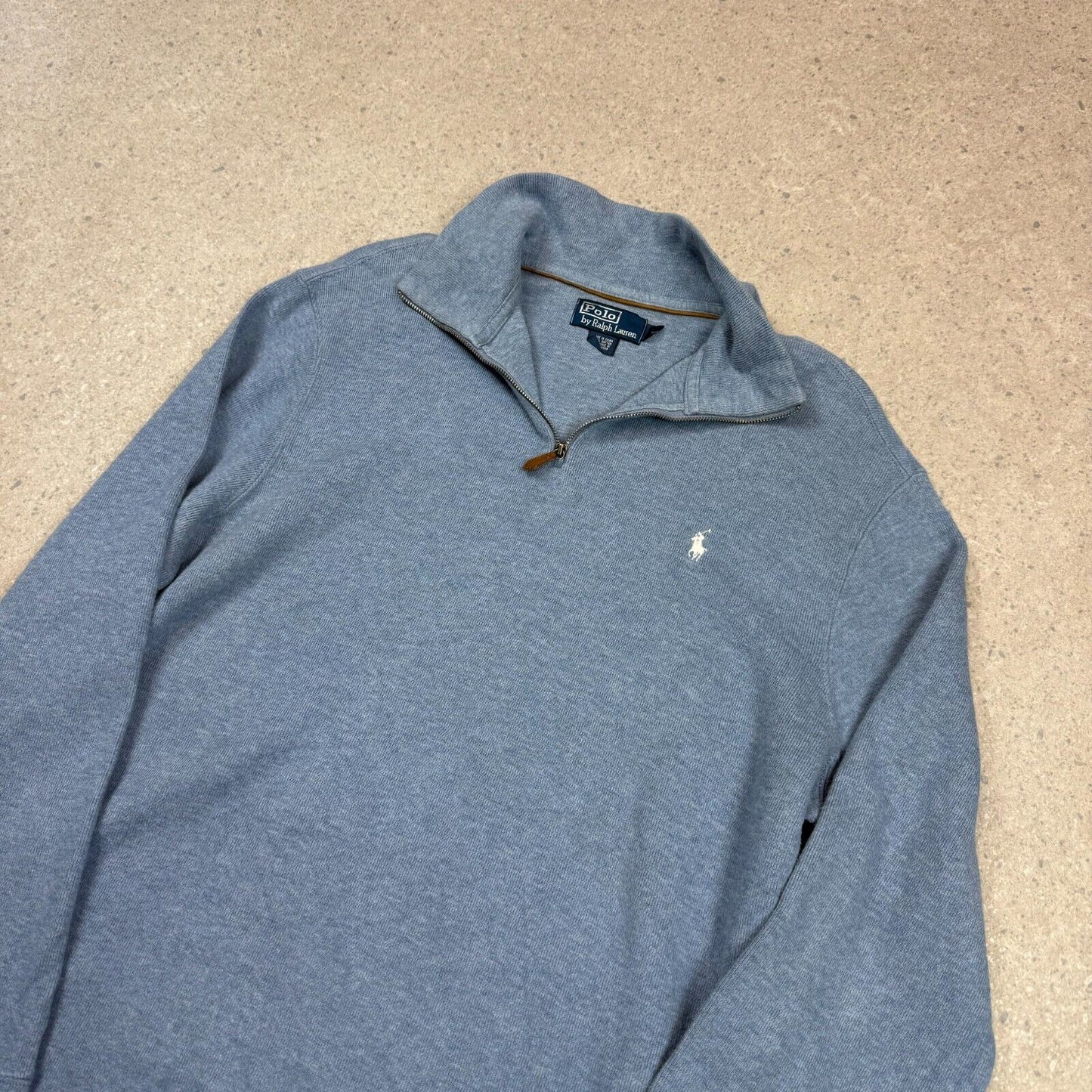 Ralph Lauren 1/4 Zip XL Light Blue Colourway