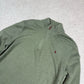 Ralph Lauren 1/4 Zip Jumper Medium Green Colourway Embroidered Logo Cotton