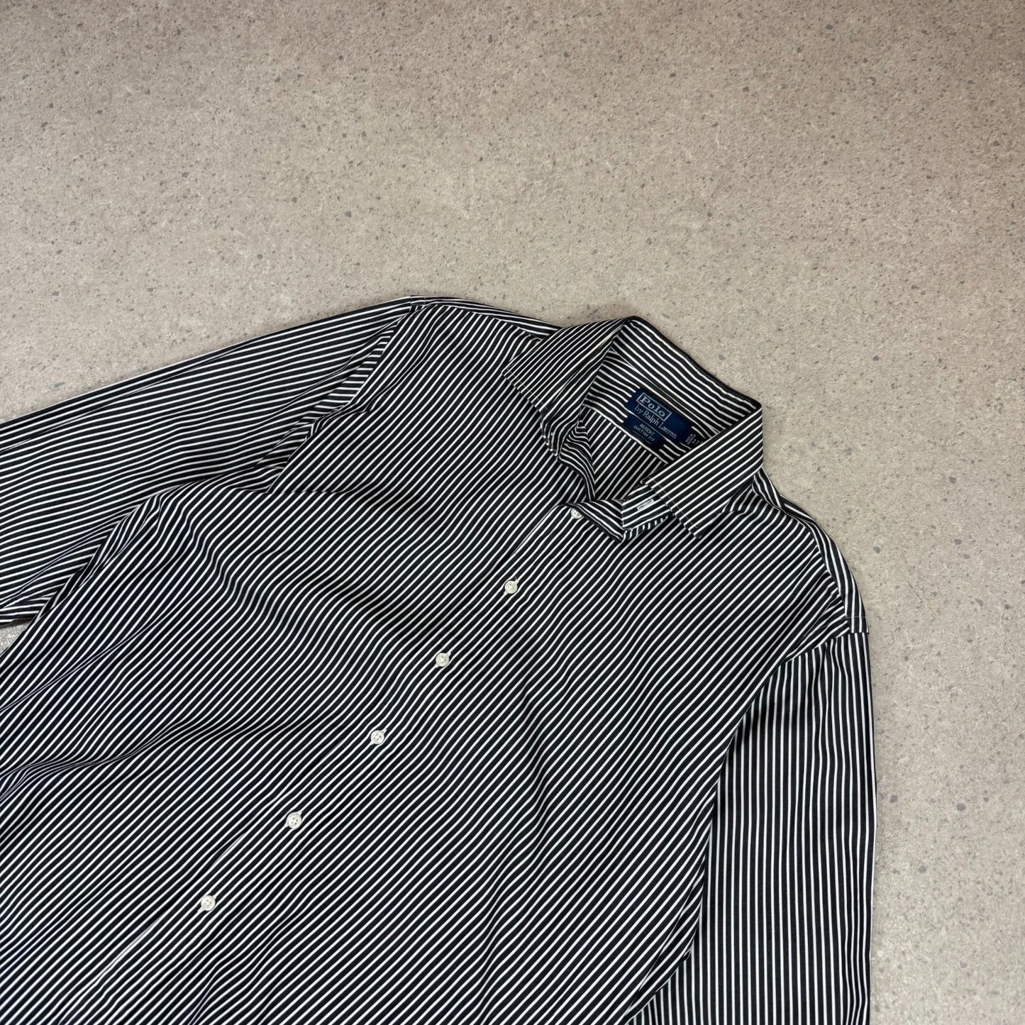 Ralph Lauren Shirt XL Black White Striped