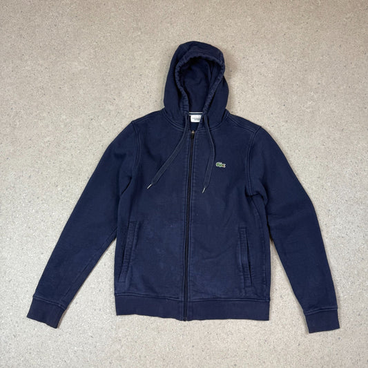 Lacoste Sport Hoodie Small Navy Full Zip Hooded