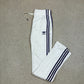 Adidas Joggers S/M White Purple Colourway Vintage 90s Black Stripes