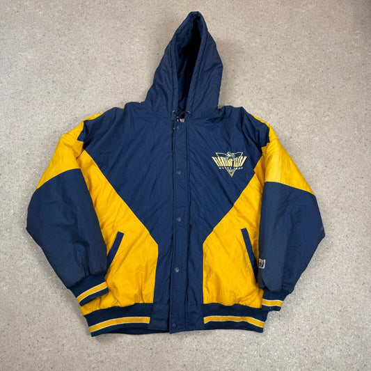 Vintage Mens Logo 7 Notre Dame Fighting Irish Full Zip Jacket XL Navy Yellow