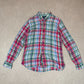Ralph Lauren Shirt Large Flannel Blue Red Multicolor