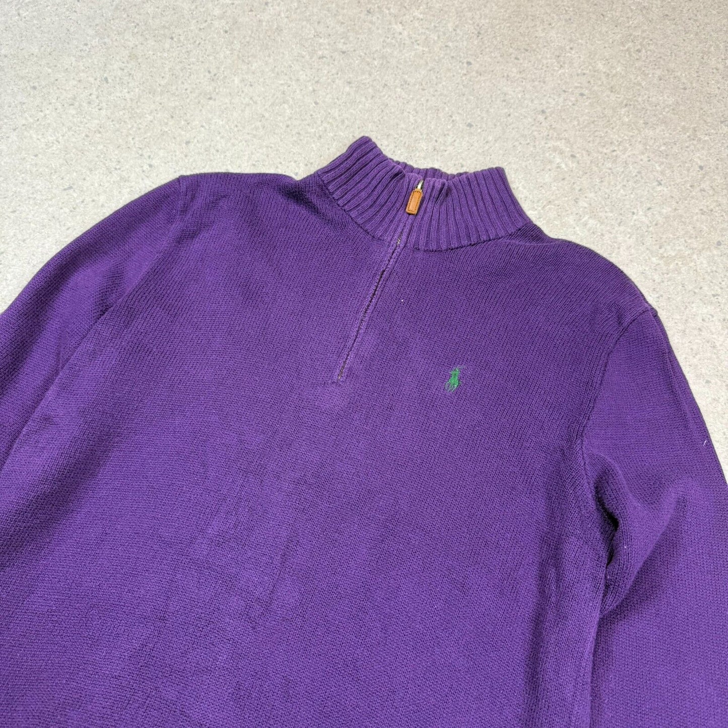 Ralph 1/4 Zip Jumper Medium Purple Colourway