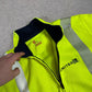 Vintage Carhartt Hi Vis Zip Up Large Green Black Jumper United USA