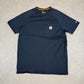 Carhartt T Shirt Large Navy Colourway Pocket Logo Raglan Short Sleeve