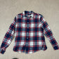 Ralph Lauren Soft Flannel Medium Check Navy Grey
