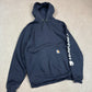 Carhartt Navy Hoodie Large