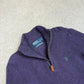 Ralph Lauren 1/4 Zip S / M Purple Colourway Embroidered Logo