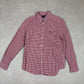 Ralph Lauren Shirt Small Red White Colourway Check Embroidered Logo