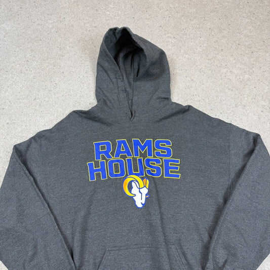 La Rams NFL Hoodie Medium Grey Team Apparel Hooded