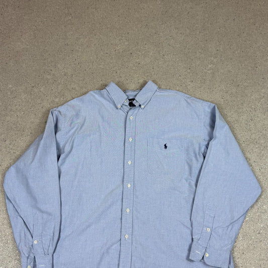 Ralph Lauren Shirt XL/ XXL Blue Colourway Embroidered Logo Oversized