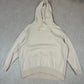 Nike centre Swoosh Hoodie Large Beige Embroidered Logo Boxy Fit Hooded