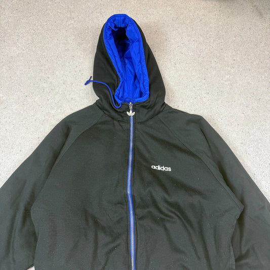 Adidas Reversible Jacket Medium 90s Heavyweight Hoodie Full Zip