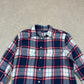 Ralph Lauren Soft Flannel Medium Check Navy Grey