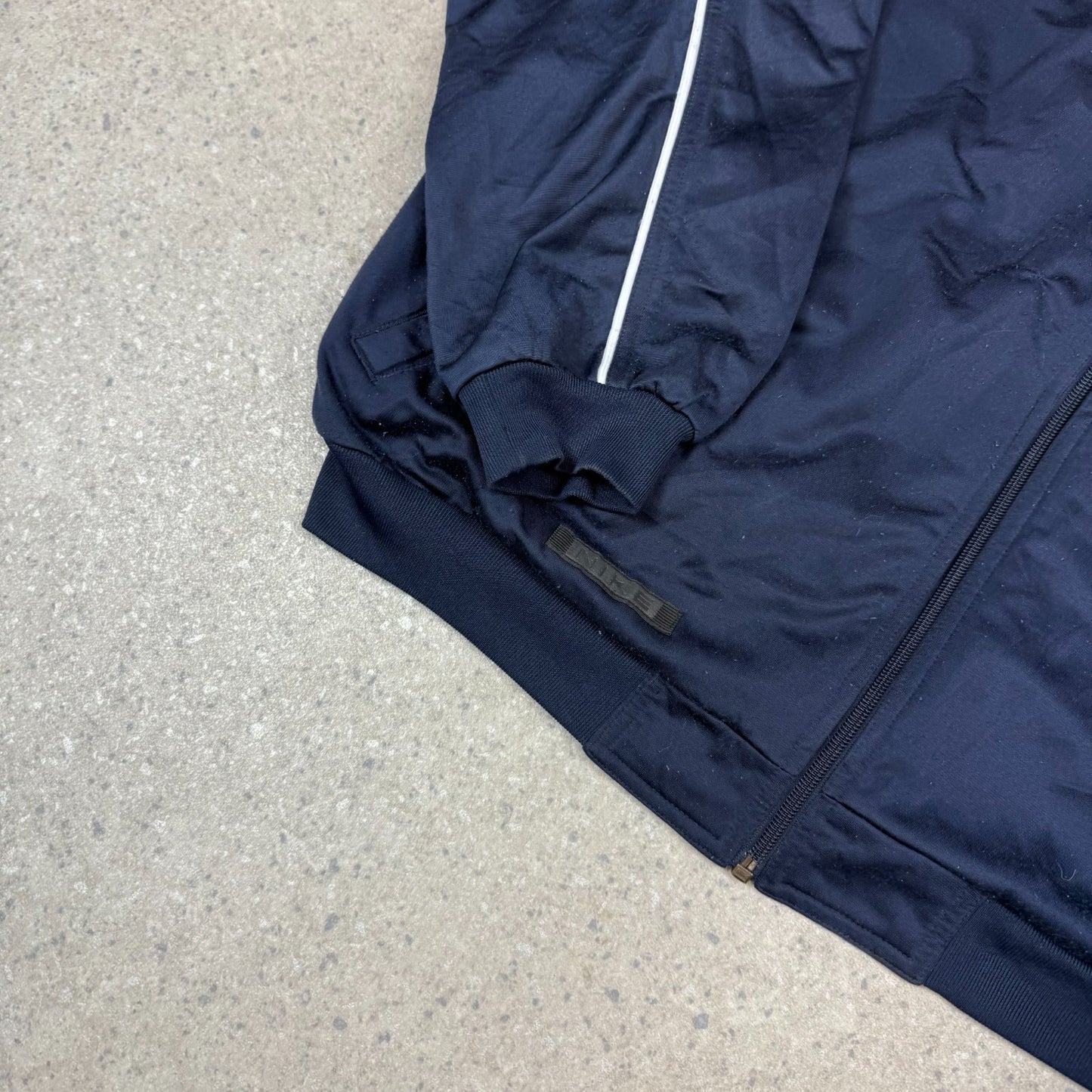 Nike Track Top 2XL 90s Navy / White Colourway Lined Retro