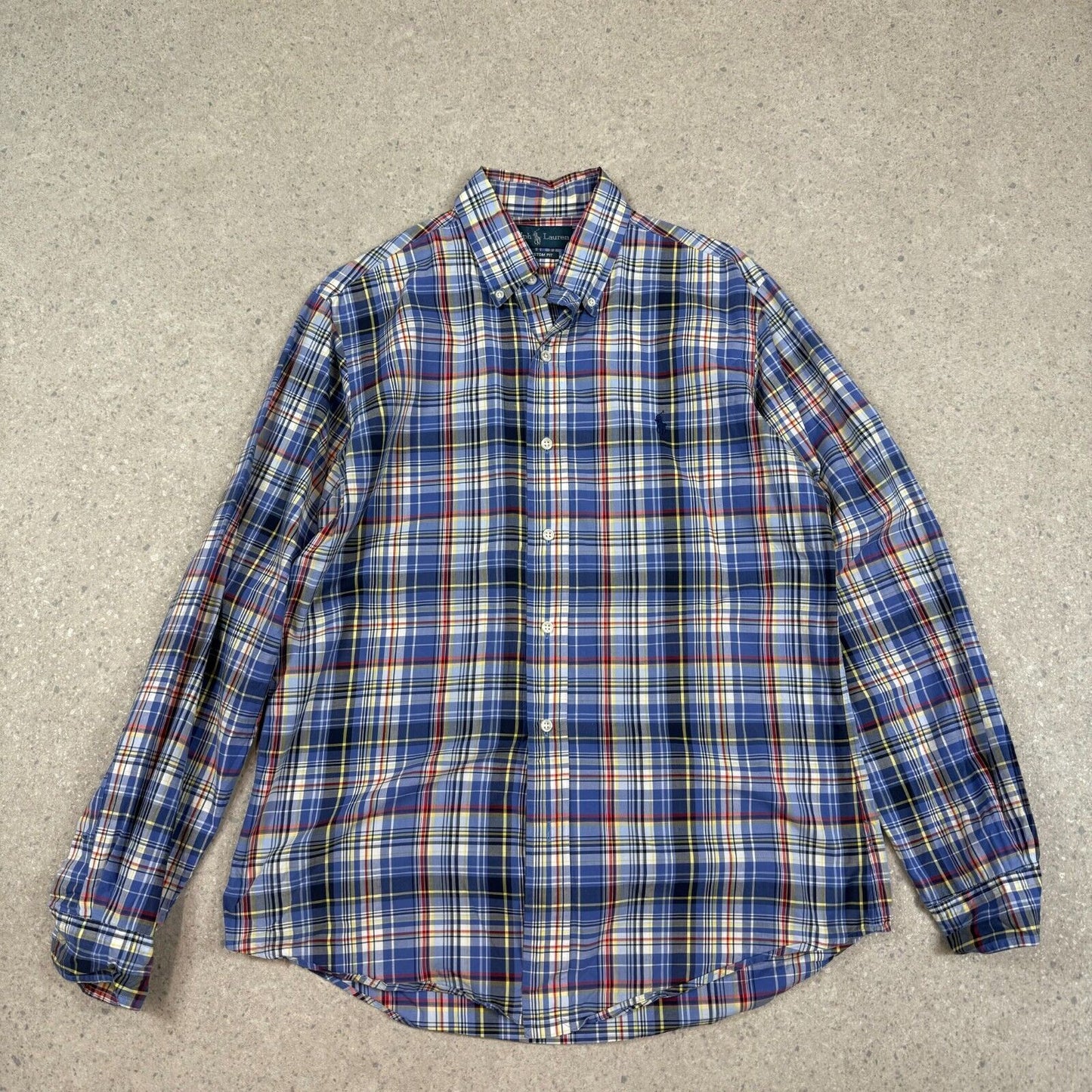 Ralph Lauren Check Shirt Medium Blue