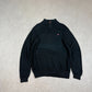 Ralph Lauren Polo Jeans 1/4 Zip Large Black Colourway Embroidered Logo