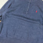 Ralph Lauren 1/4 Zip Jumper Large Navy Colourway Embroidered Logo