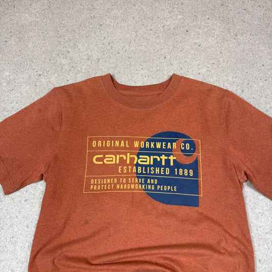 Carhartt T Shirt Small Orange Colourway