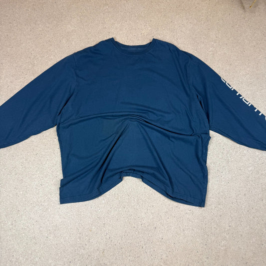 Carhartt Long Sleeve T Shirt 4XL Blue Colourway
