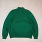 Ralph Lauren 1/4 Zip Jumper XL Green Colourway Embroidered Logo