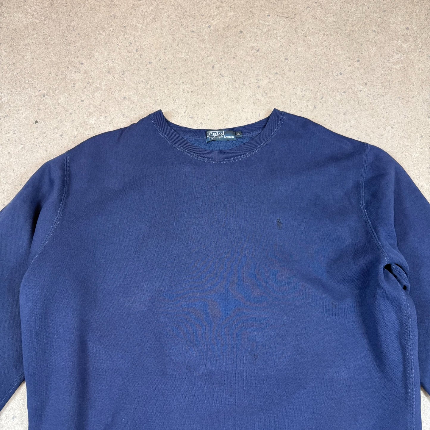 Ralph Lauren Sweatshirt XL Navy Colourway Embroidered Logo Heavyweight Sweater