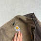 Carhartt Vest Large Brown Fleece Lined Vintage