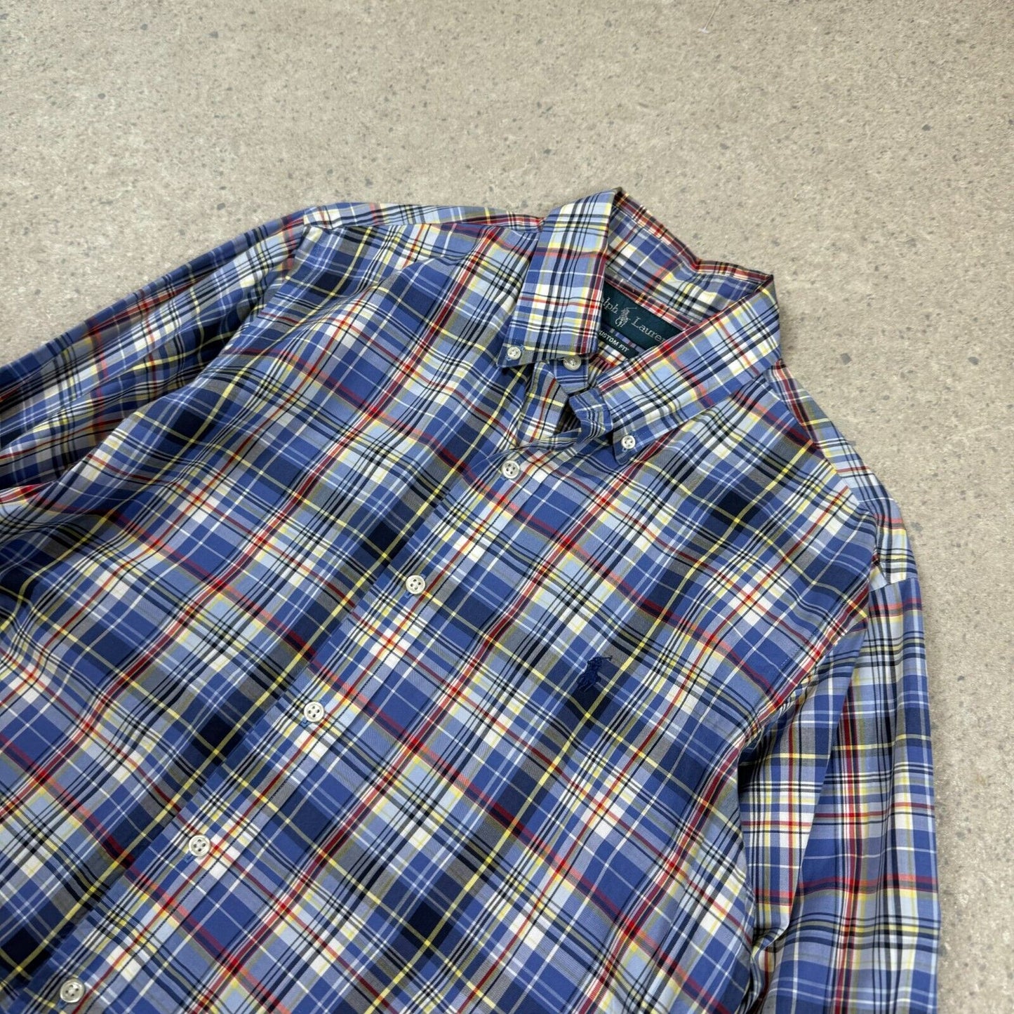 Ralph Lauren Check Shirt Medium Blue