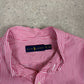 Ralph Lauren Shirt 2XL Pink and White Striped Embroidered Logo