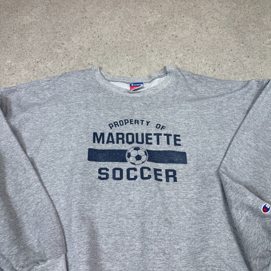Champion Sweatshirt XXL Grey Colourway Embroidered Logo Boxy Fit