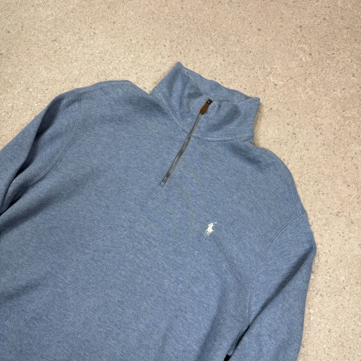 Ralph Lauren 1/4 Zip XL Light Blue Colourway